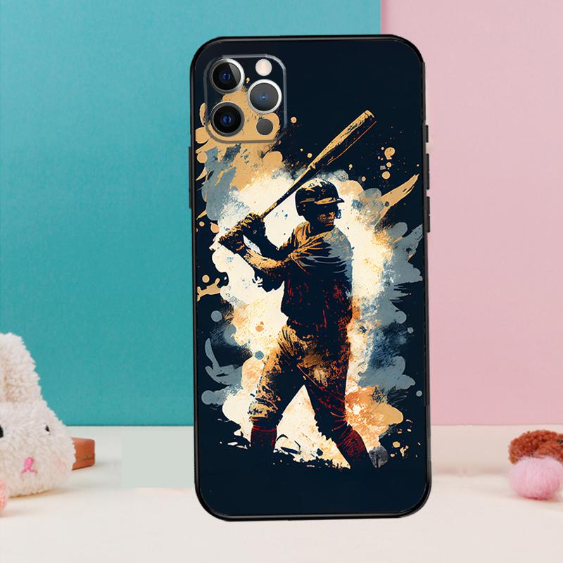 Чехол для телефона в стиле бейсбола для iPhone 17 Air 16 15 14 13 12 11 Pro Max 12 13 mini 15 16 Plus 16e Чехол Coque