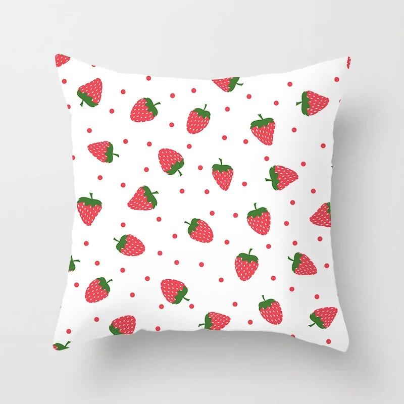 Летний фруктовый оранжевый лимонный арбузный принт с узором для дивана, наволочка, вечерние автомобильные постельные принадлежности