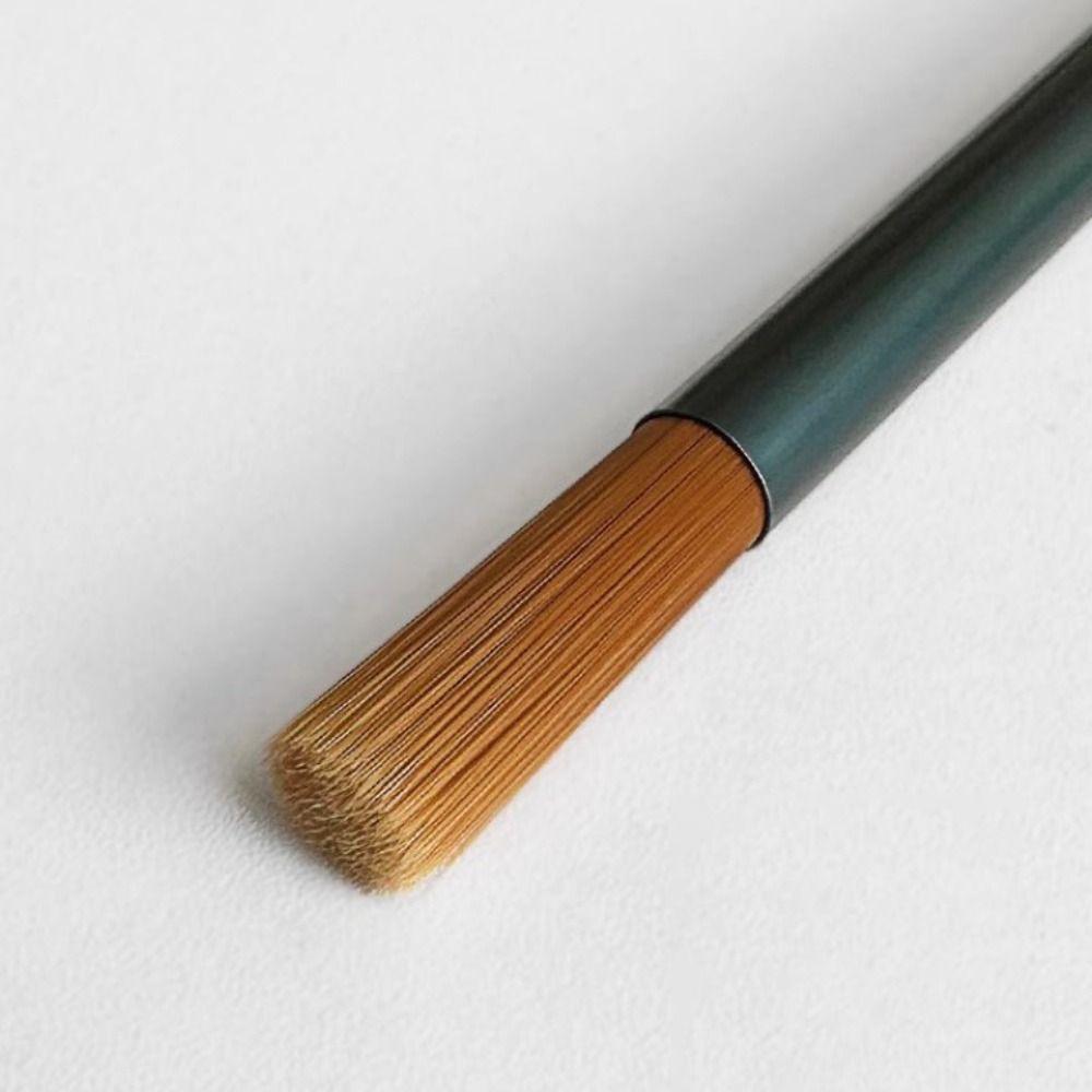 Double Head Coffee Grinder Cleaning Brush Soft &Hard Bristle Durable Coffee Powder Cleaning Brush Aluminum Handle