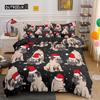 Bulldog Bedding Set Pet Animal Dog Duvet Cover for Kids Adult Bedclothes Covers Comforter Sets Cute Bed Sheets