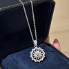 Серебряное ожерелье-снежинка Xi Zhuo S925 - Рождественский модный стиль