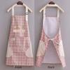 New Breathable Kitchen Apron Polyester Wear-resistant Chef Apron Korean Style Cooking Smock for Women Girl
