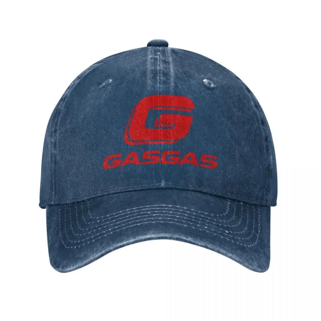 GasGas Мотоцикл Эндуро Мужские Женские Бейсболки Джинсовая Шляпа с Эффектом Поношенности для Горного Велосипеда Наружная Шляпа для Бега Гольфа Регулируемая Посадка Кепка от Солнца