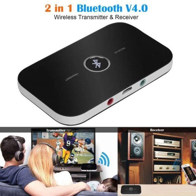 Bluetooth émetteur récepteur, ELEGIANT B6 multifonction émetteur audio Bluetooth 2-en-1 et le récepteur Bluetooth Adaptateur
