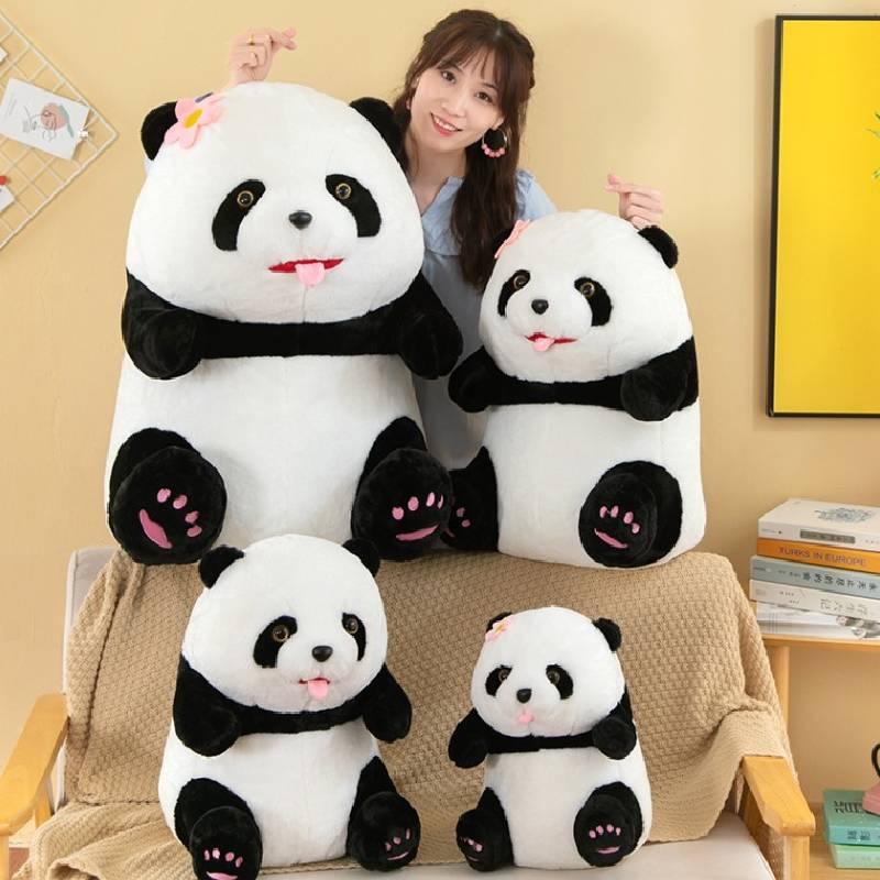 Panda Teddy Bear Doll Unique Design Logo Embroidery 45cm Height Premium Material