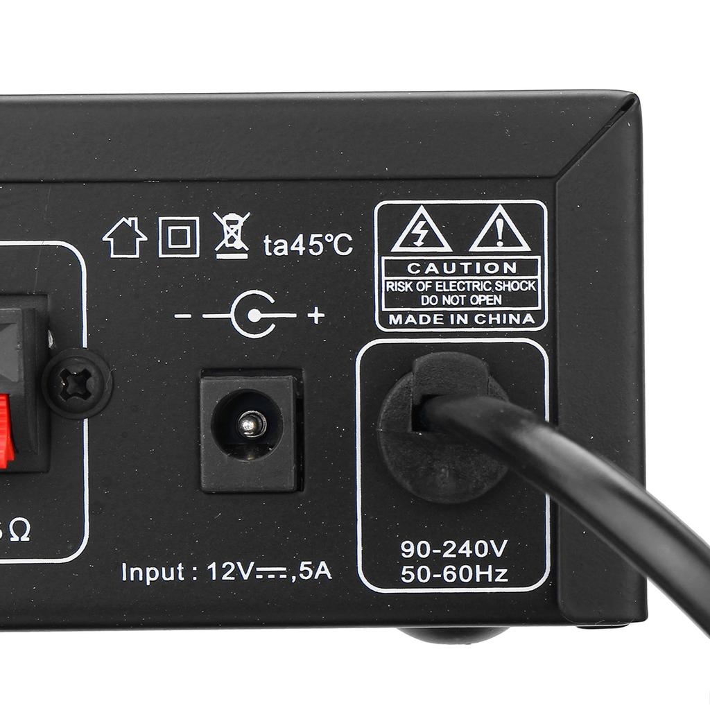 3200W 110V/220V Bluetooth Audio Power HiFi Amplifier Music Receiver FM Radio Amplifier Audio Support with Remote Control for Home