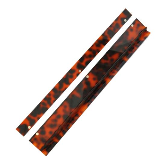 1 Набор подставки для маджонга с узором черепахового панциря со съемным магнитным толкателем, глянцевая отделка, акриловый держатель для плиток американского маджонга, толкающая линейка, маджонг