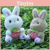 Plush Toy Bunny Keychain With Strawberry Design For Kids Gift And Bag Accessory