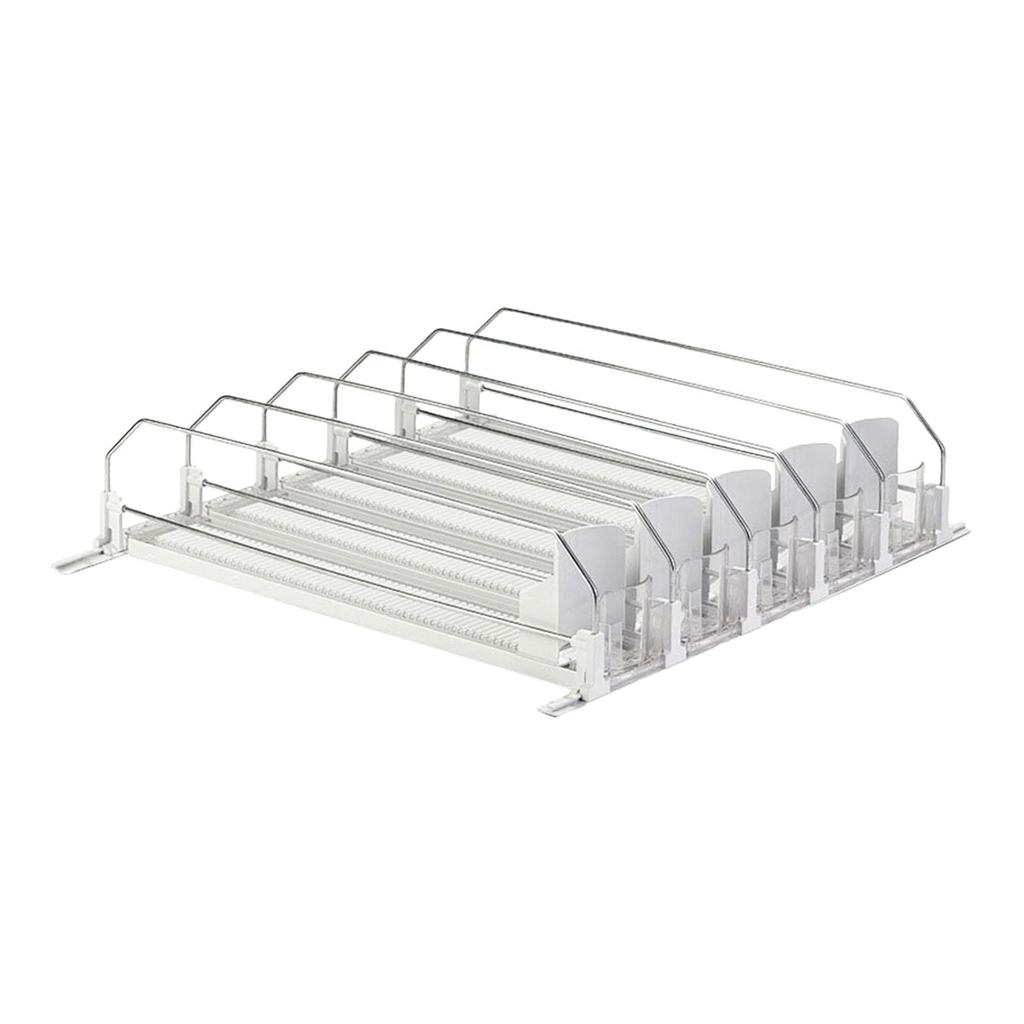 Drink Organizer for Fridge Automatic Drink Propeller Dustproof Easy to Assemble Can Dispenser for Garage Household