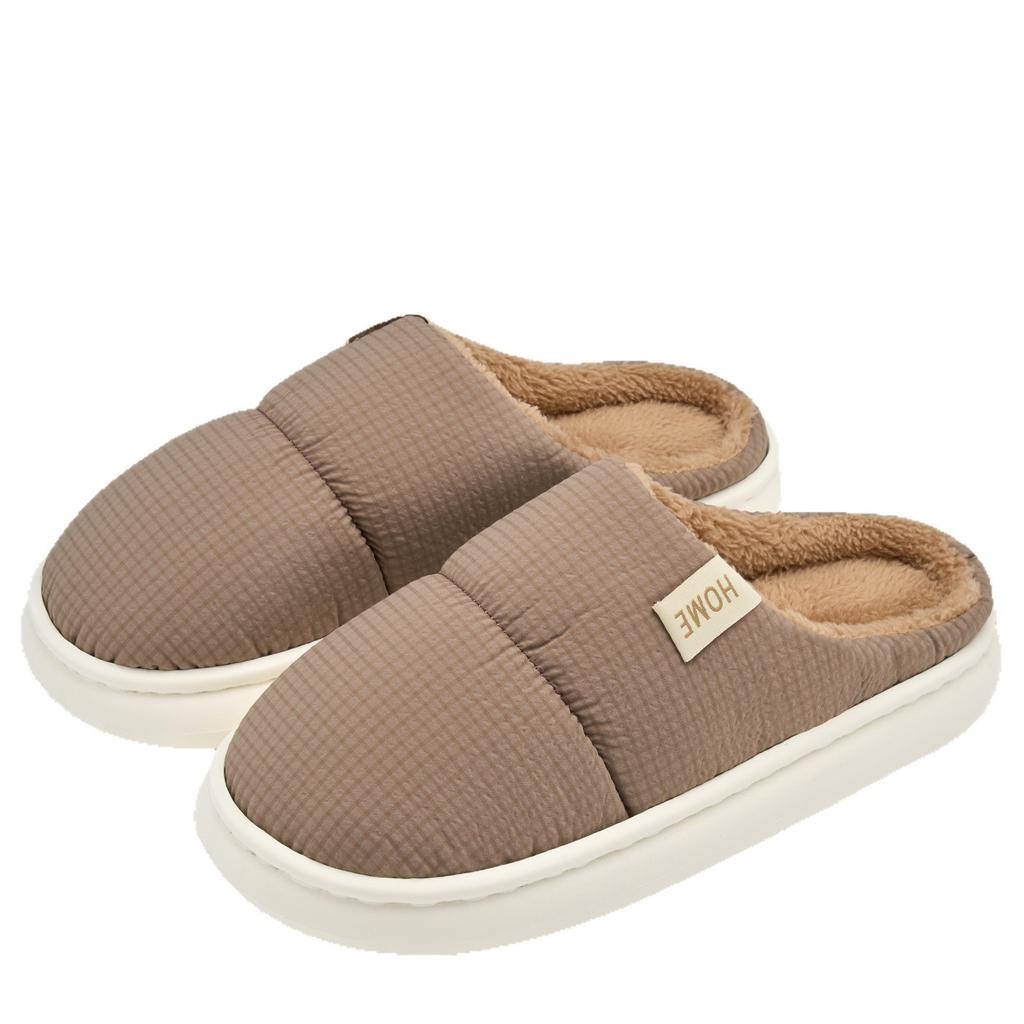 Cloth Cotton Slippers 2025 New Indoor Home Soft Bottom Non-slip Piled Warm Couple Thick Bottom Plush Slippers