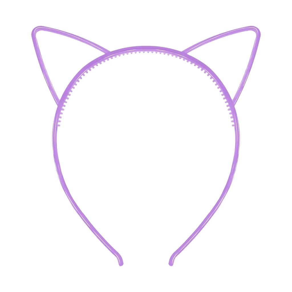 New Luminous Cat Ears Headband Elastic Glow In Dark Hairband For Women Baby Girls Teeth Birthday Headwear Hair Accessories