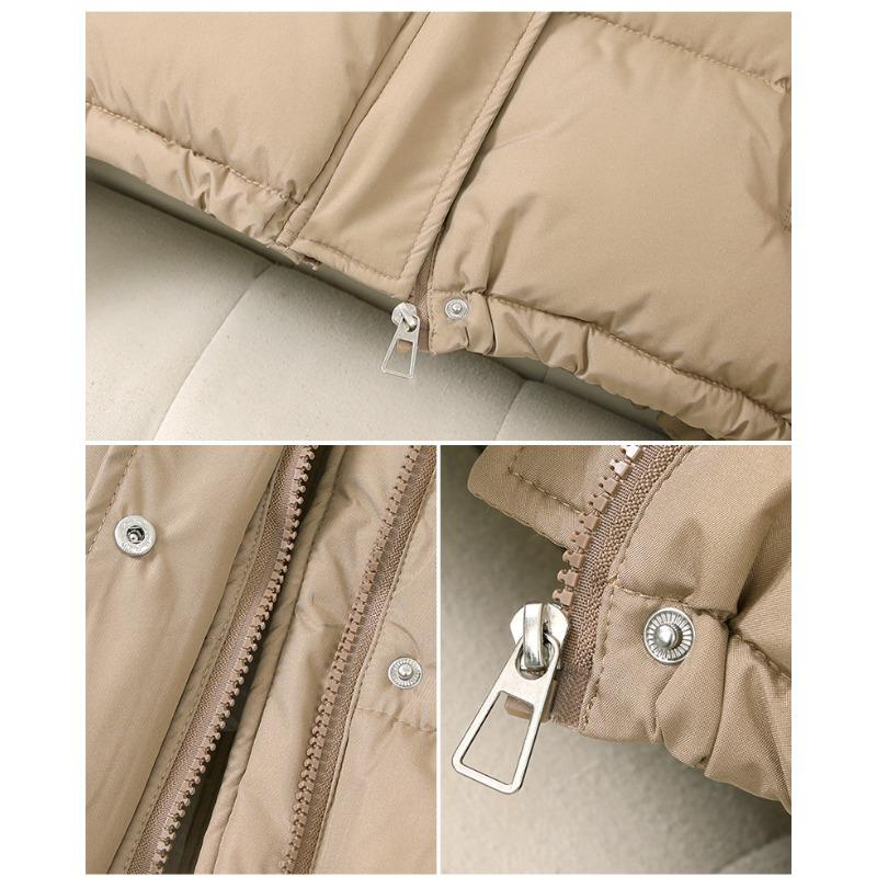 DAFIFY Женская мода повседневная осень-зима однотонные принты с длинным рукавом куртки и пальто пуховики