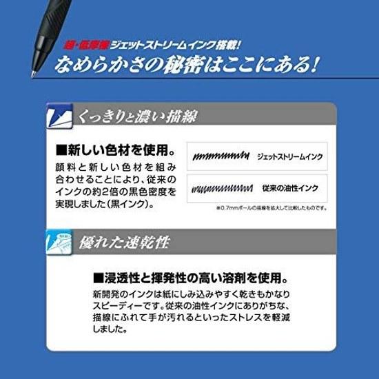 Многофункциональная ручка Mitsubishi Pencil Jetstream 41 0,38 Шампанское Золото Легкое Письмо MSXE