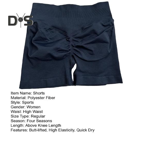Шорты для йоги Slim Fit Высокая эластичность Контроль живота Бесшовные Анти-воздействие Подтянутые ягодицы Высокая талия Беговые спортивные шорты для бега