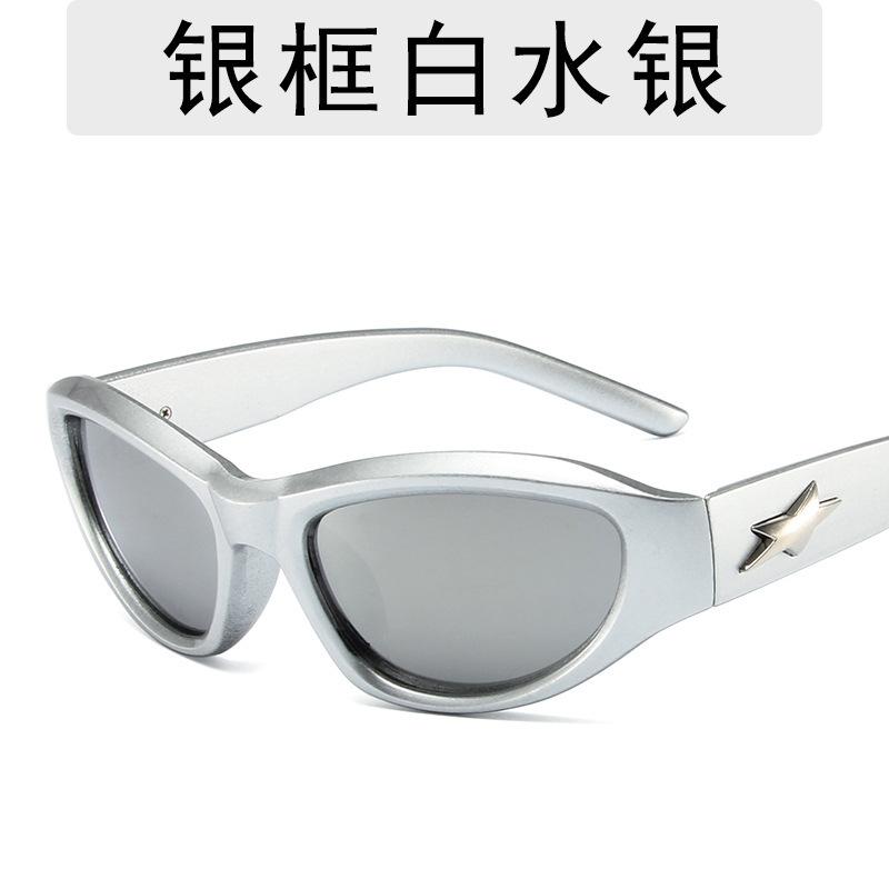 Новые Модные Солнцезащитные Очки Женские Дизайнерские Брендовые Украшены Звездами Солнцезащитные Очки Мужские Очки для Занятий Спортом на Открытом Воздухе Uv400