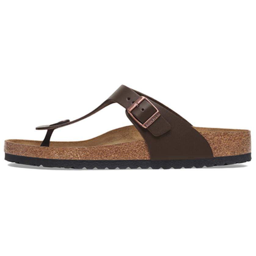Birkenstock Шлепанцы Gizeh Унисекс Коричневые Обычные Свободная посадка 1029240