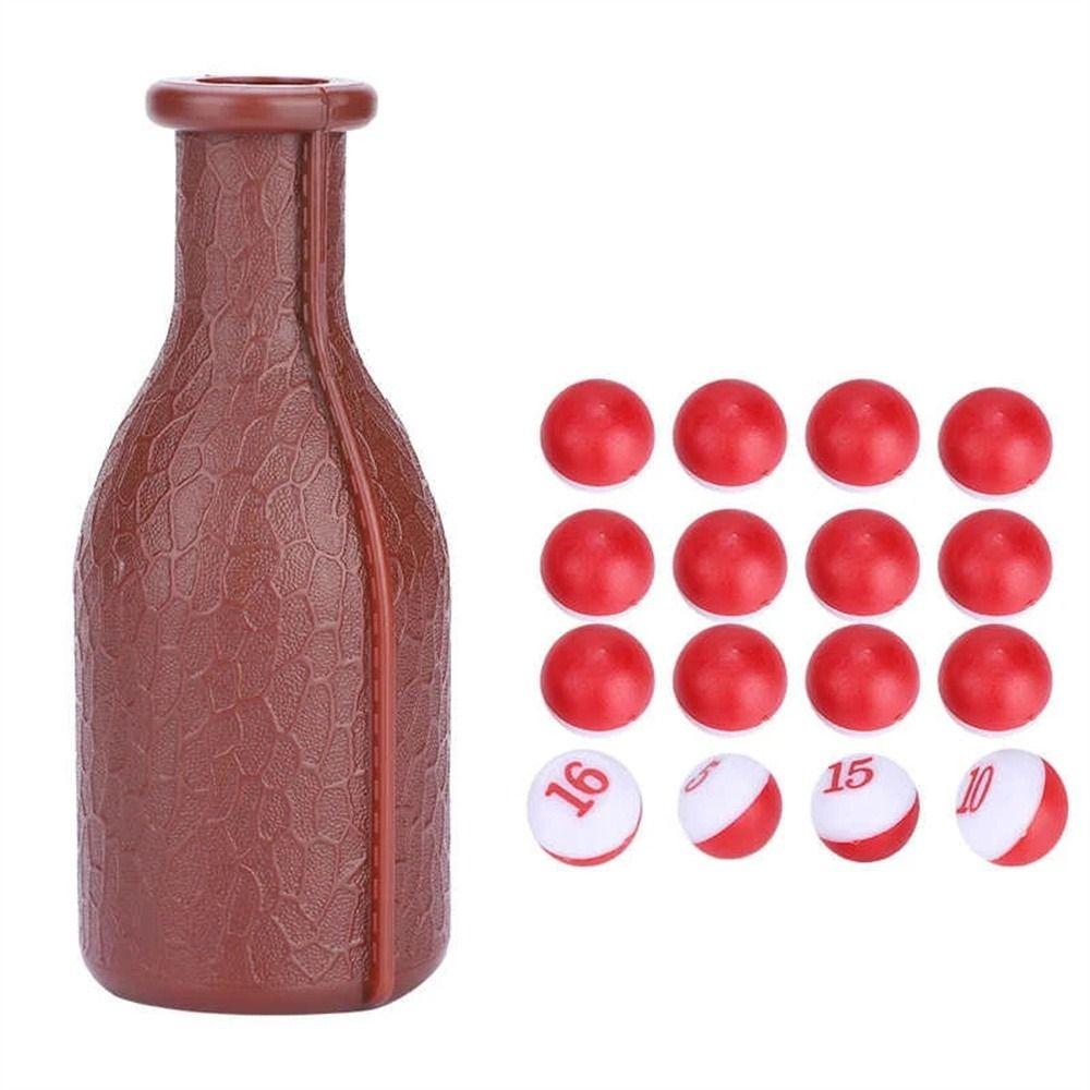 Tally Peas Billiard Kelly Pool Brown Billiard Tally Balls Billiard Shake Bottle  Entertainment