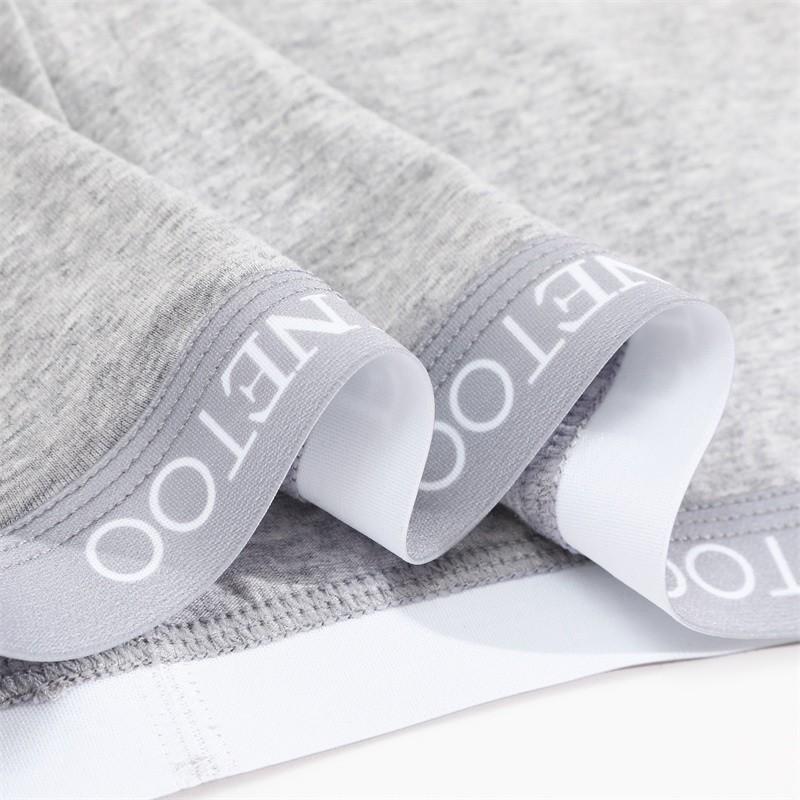 FINETOO Женские хлопковые трусы-боксеры, безопасные трусики, однотонное бесследное нижнее белье, мягкие и удобные трусы