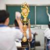 Golden Plating Award Trophy Plastic Medal Winner Award Trophy Toy  Children Award Prize