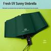 Женский складной зонт с защитой от ультрафиолета - защита от солнца и дождя с возможностью нанесения индивидуального логотипа