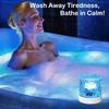 Rechargeable indoor shower light - bathroom wave projection light cordless LED bathroom light for bathtub 3D water ripple light battery powered