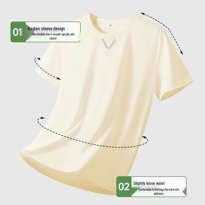 Warrior Men's Loose Fit Anti-Bacterial Cool-Feel Short Sleeve T-Shirt