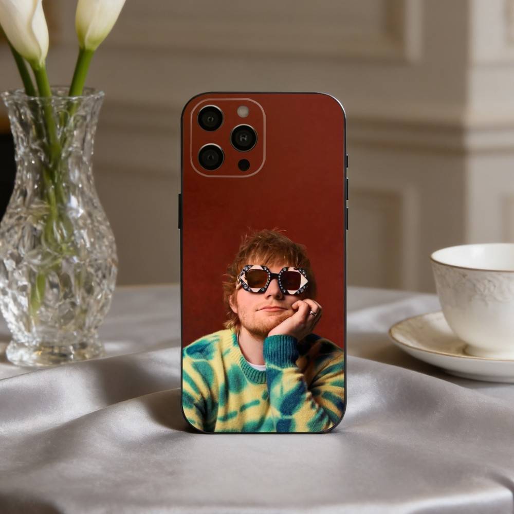 E-Ed-D Versatile S-Sheeran-N Phone Case For iPhone 17,16,15,14,13,12,11 Plus,Pro Max,XS,Soft Silicone Black Cover