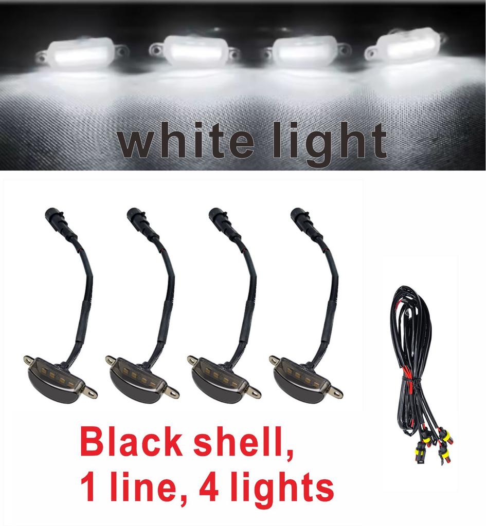 Модификация передней части автомобиля универсальная решетка дневного ходового огня светодиодная маленькая желтая лампа универсальная для внедорожника, пикапа, седана