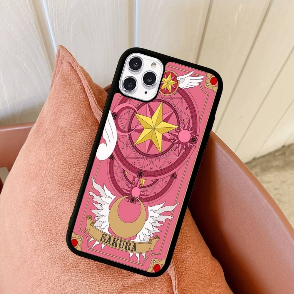 Чехол для телефона Anime C-CardcaptorS S-Sakura для iPhone 17 Pro 16 Plus 16 Pro Max 15 14 13 12 11 PC+TPU Задняя крышка