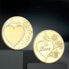 Cupid Gold Coin, Illuminating the Soul, Torch of Love, Golden Arrow, Love, Confession, Happiness, Marriage Commemorative Coin