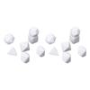 14pcs Blank Dice DIY Board Multi Shape Polyhedral Puzzle Blank Dice Set for Board Game Number
