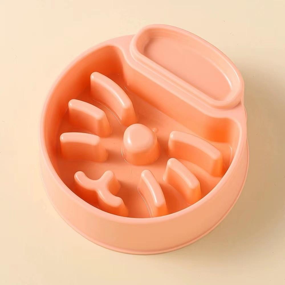 Pet Slow Feeding Bowl For Dogs And Cats Prevents Choking And Promotes Weight Loss Plastic Material