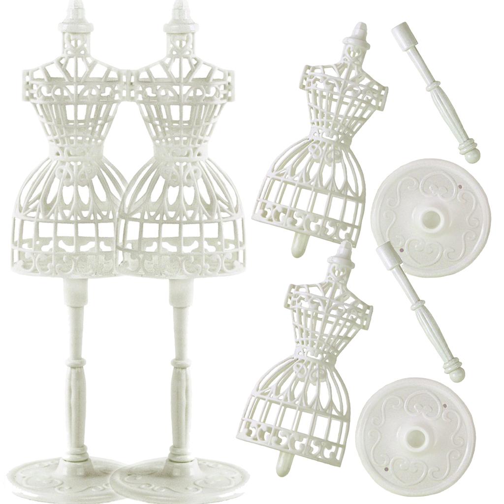 2 комплекта 1/6 Манекен для демонстрации кукольной одежды Аксессуары для кукол для 30 см одежды Подставка для платья Мебель для кукольного домика Игрушка