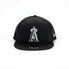 New Era Mesh Cap Snapback 9FIFTY BLACK & WHITE MLB Anaheim Angels