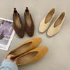 Women's Square Toe Vintage Flats Soft Loafers Comfortable Leather Ballet Shoes for Female  Shoes Mujer 2025