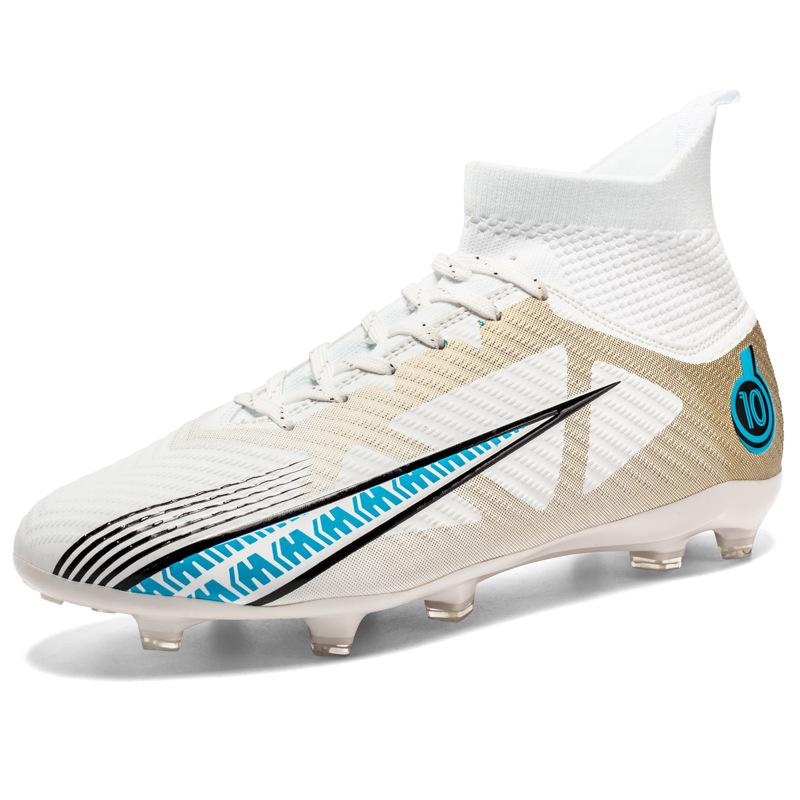 Foreign trade football shoes men's high top AG long nails lawn TF broken nails youth students adult game training sports shoes