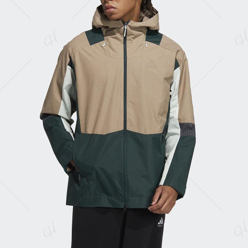 adidas Мужская ветрозащитная ветровка Разноцветная HR4437