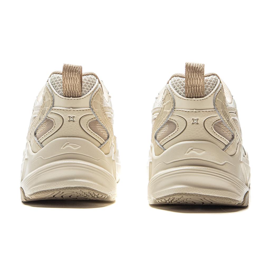 Li Ning Meteor Versatile Retro Dad Shoes Thick Sole Height Increasing Shock Absorption Non-Slip Wear-Resistant Support Low-Top Casual Shoes AGCV358-3