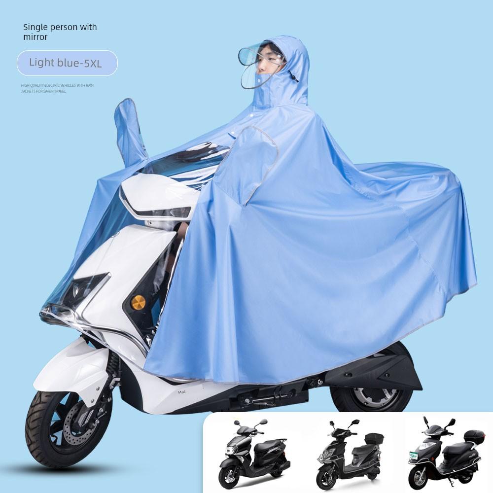 Poncho Battery Electric Motorcycle Raincoat Long Body Rainstorm Prevention Single Dedicated Riding Waterproof Thickened Extra Large