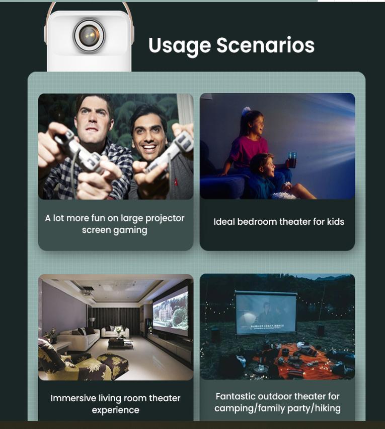 ISINBOX X8 мини портативный проектор для домашнего кинотеатра и кинотеатра 1280*720 1080P видеопроектор Smart Android WiFi светодиодный проектор