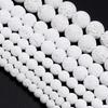 DIY Round Beads Multiple Sizes Loose Beads Fashion Volcanic Lava Beads  Jewelry Making