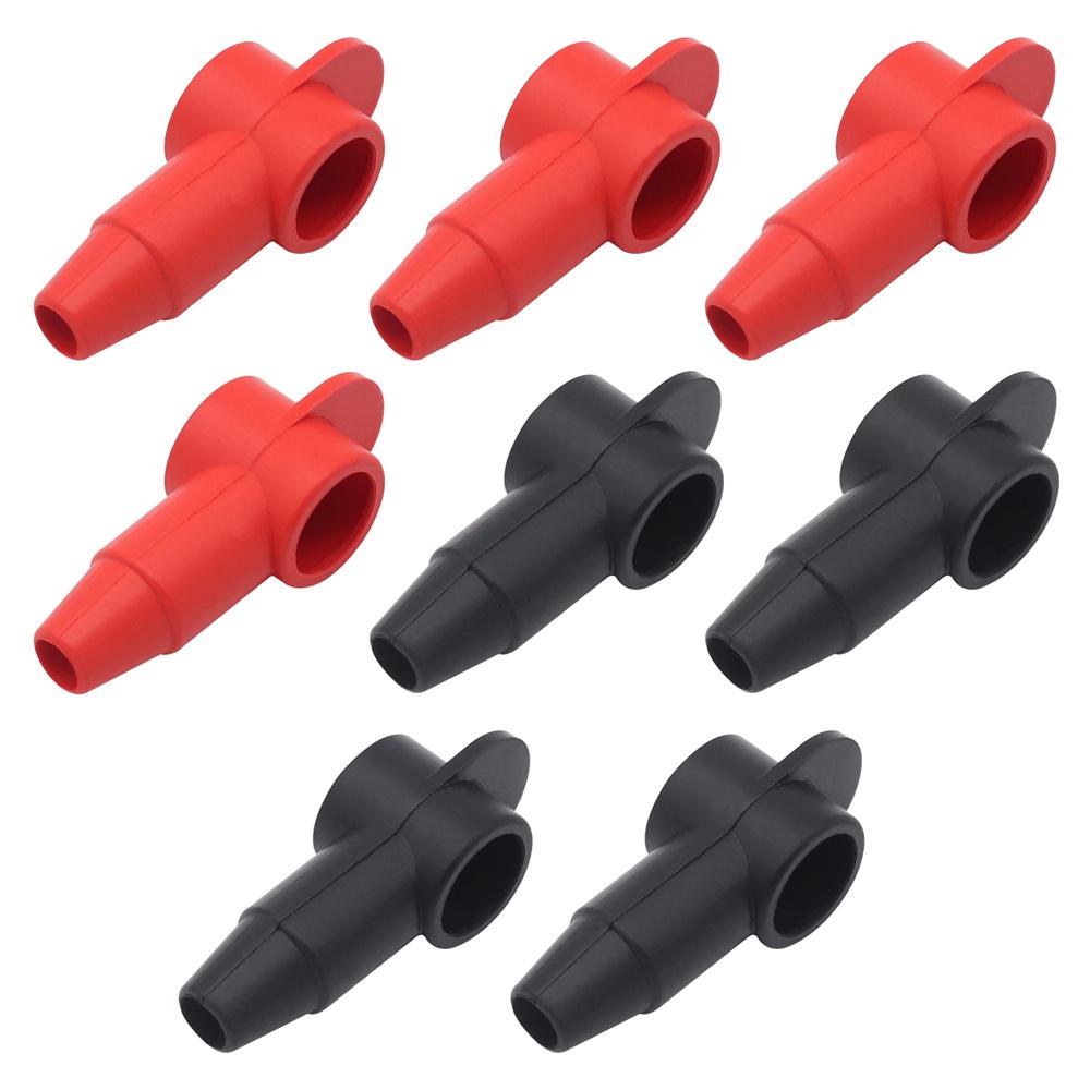 8 шт. Силиконовые клеммные крышки Крышка клеммы аккумулятора Защита клеммы шпильки аккумулятора