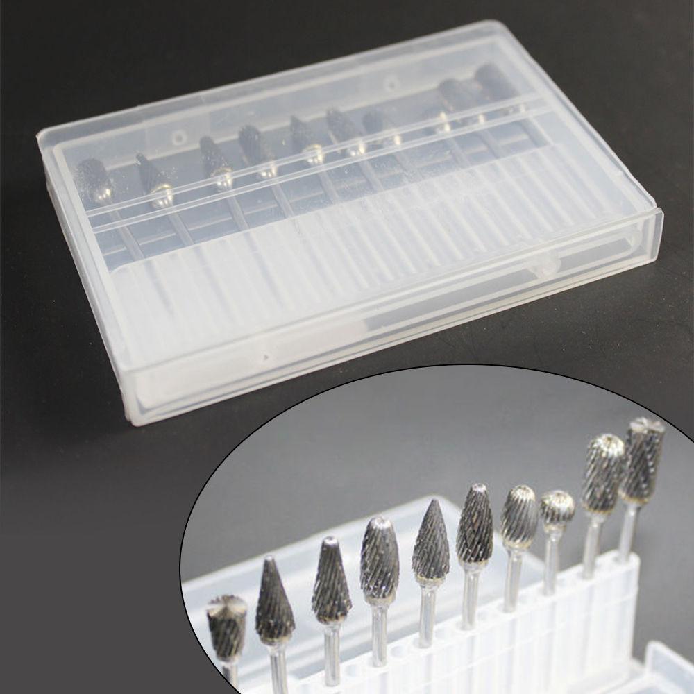 10pcs/box Tungsten Steel Dental Carbide Burs Lab Burs Tooth Drill Dental Lab Materials