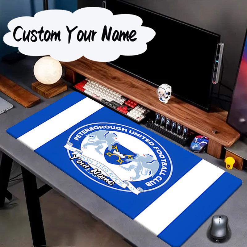 Custom Name Mouse pad Peterborough Crest Mouse pad, Gaming Mouse Pad, keyboard pad, Desk Decor for computer notebook Fan Birthday Gift