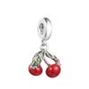 Fits Europe Bracelet Femme 925 Sterling Silver Cherry Fruit Dangle Charm Beads for Women DIY Jewelry Making Berloque 2022 New