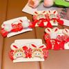 Bunny Plush Rabbit Hairpin Tassel Chinese New Year Headwear Sweet Bow Hair Clip  Children