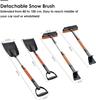 3 In 1/5 In 1 Car Snow Kit W/Ice Scrapers for Car Windshield Telescoping Foam Grip 270° Pivoting Snow Brush for Car Truck SUV