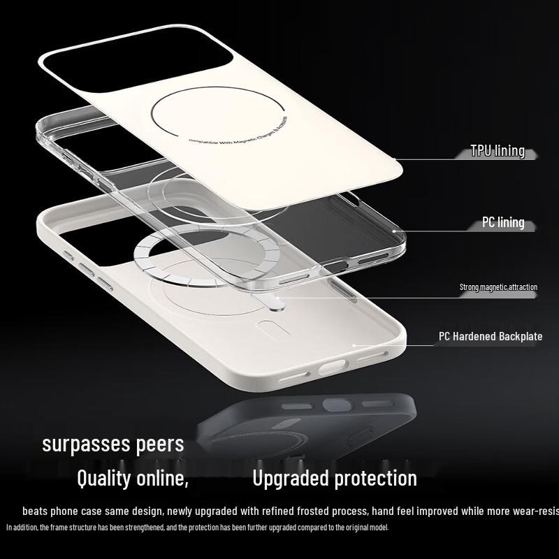 Baseus Магнитный прозрачный защитный чехол для iPhone 17 Pro/18 Pro