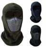 Thickened Fleece Thermal Neck Dustproof Motorcycle Mask Face Shield Skiing Riding Masked Cap  Men