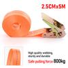 Orange 5M Porable Heavy Duty Tie Down Cargo Strap Luggage Lashing Strong Ratchet Strap Belt With Metal Buckle